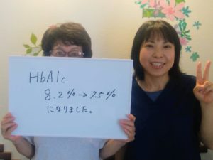 糖尿病を患うお客様の症例報告